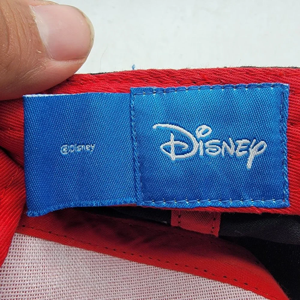 Disney Micky Mouse Adults Unisex Red Black Adjustable Streetwear Hat
